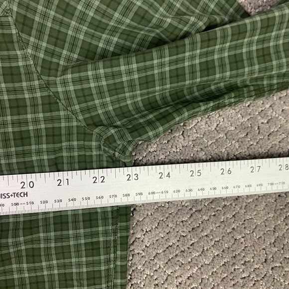 Outdoor Research Astroman Sun Shirt Men's XL Green Plaid Long Sleeve Hiking - Picture 12 of 13